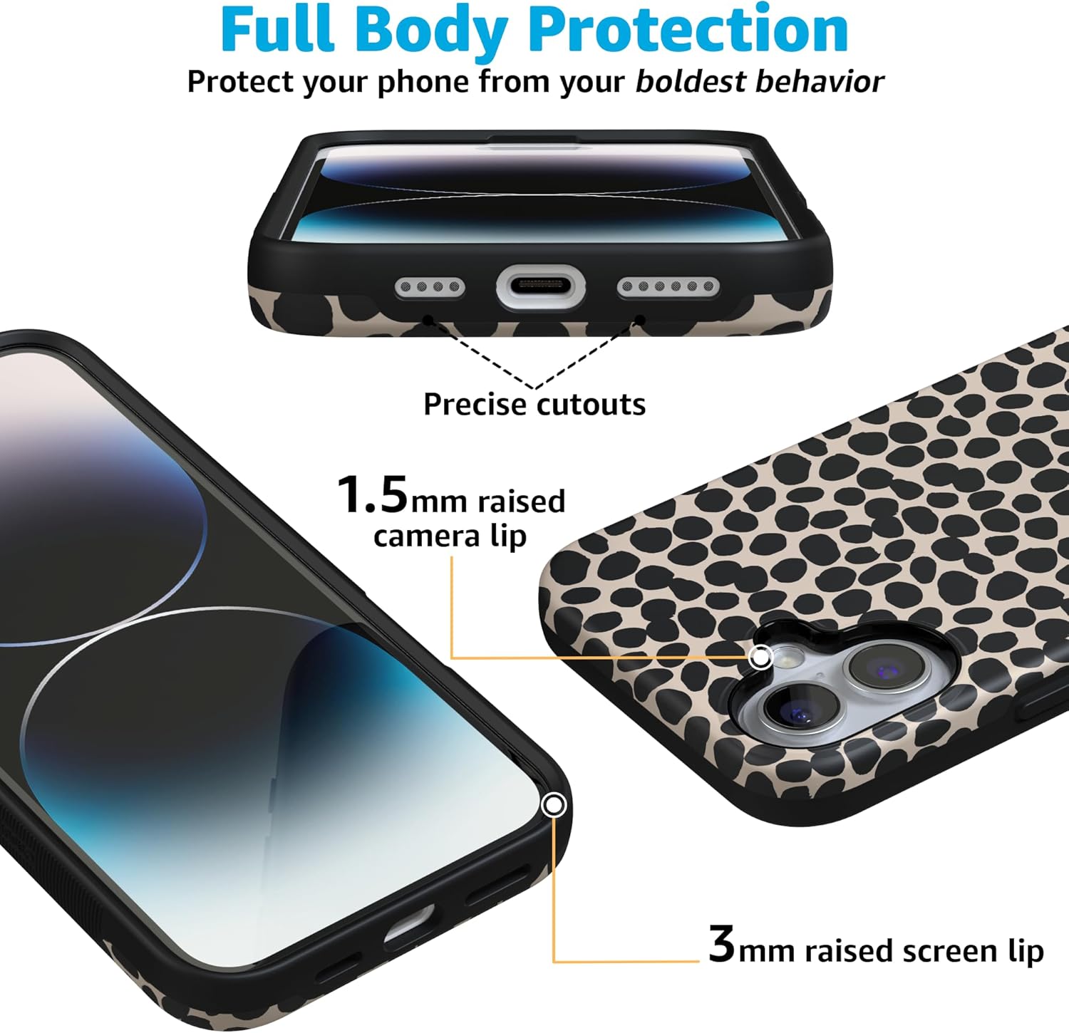 Casely iPhone 16 Case | Lost in Spots | Cheetah Print | Bold Protective Design | Compatible with MagSafe