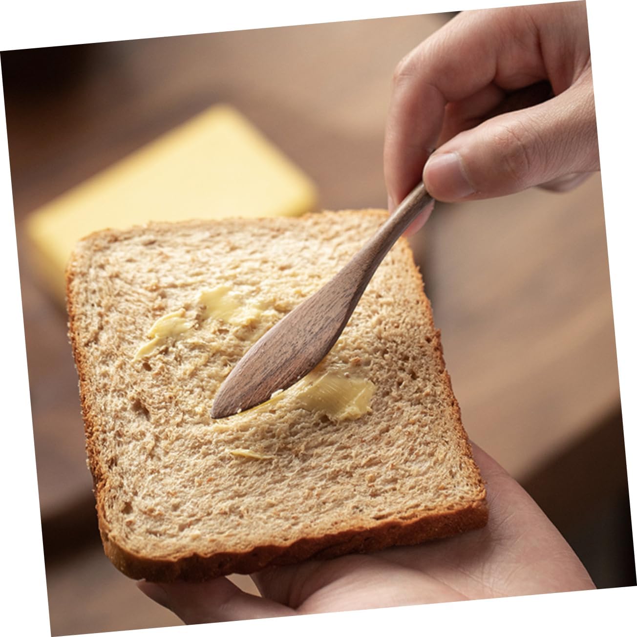 Wooden Butter Spreader with Smooth Grip for Jam and Syrup Home Use