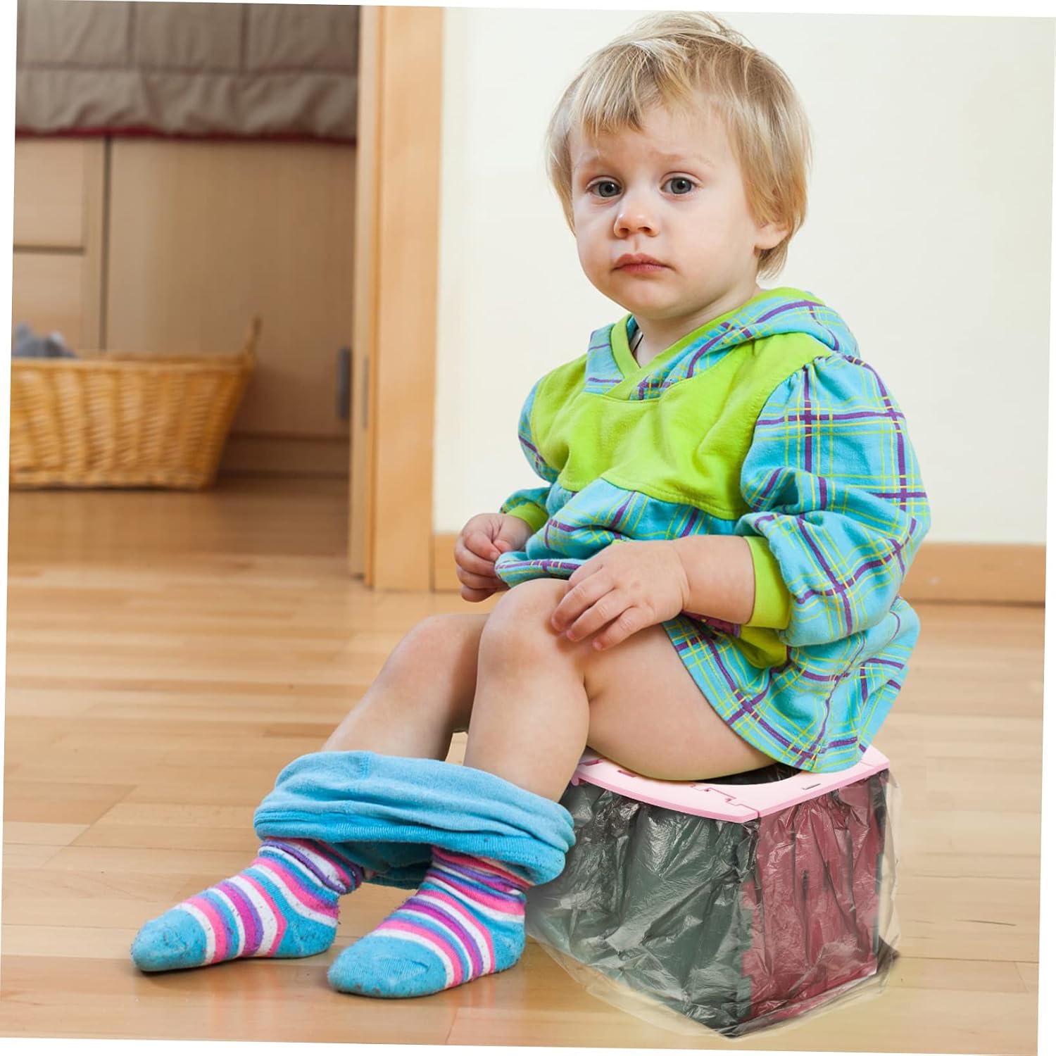Boy Girl-friendly Folding Toilet Portable Boy Girl Training Potty Travel Toilet Seat Eco-friendly Pp Material