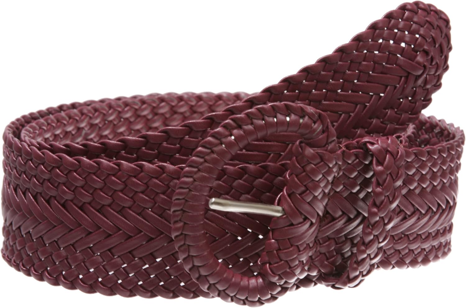 Beltiscool 2 Inch Wide Hand Made Soft Metallic Woven Braided Round Belt