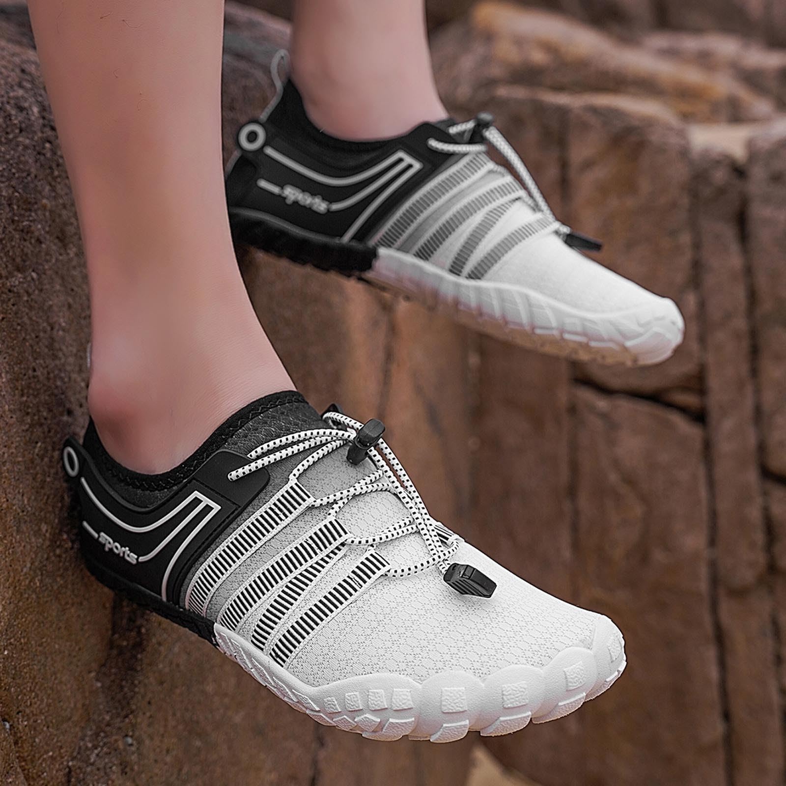 Scarpe da Scoglio Uomo Scarpette Mare Acqua Antiscivolo Donna Traspiranti per Piscina Entrare in Ciabatte Scogli Fiume Ragnetti Ginnastica Immersione con Sassi Scarpetta di Gomma Il Spiaggia