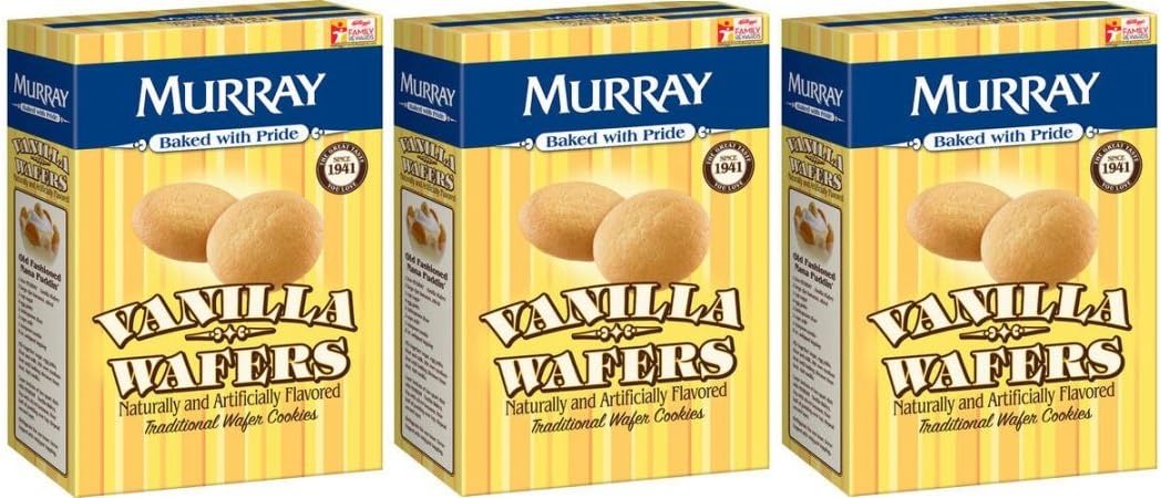 Murray Cookies Vanilla Wafers, 12 oz, Pack Of 3