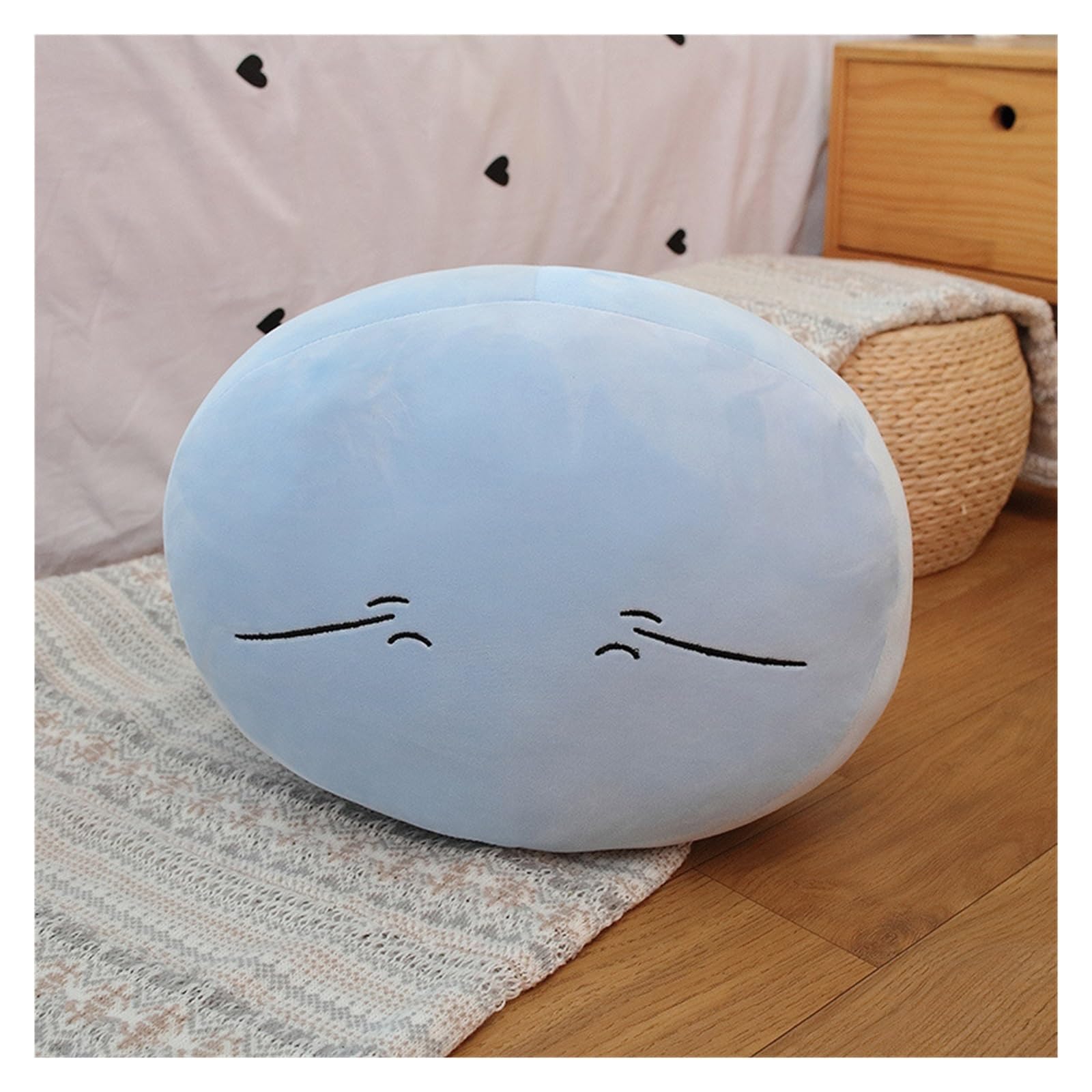 TOPLITHE Slime Plush Pillow, That Time I Got Reincarnated As A Slime Plushie Toy Rimuru Stuffed Pillow Gift for Boys Girls Fans(Color D,45CM/17.7IN)