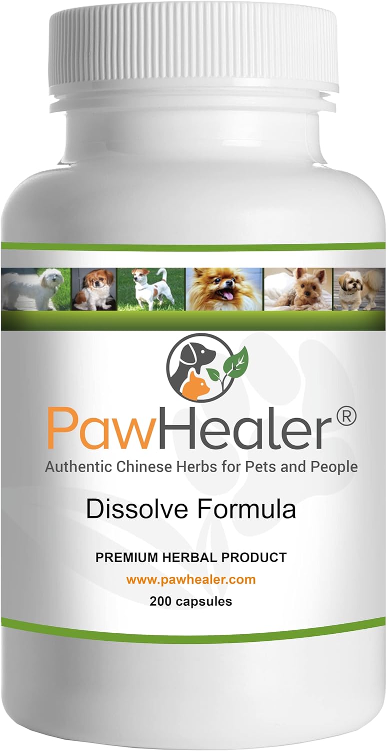 PawHealer® Dissolve Herbal Formula - 200 Capsules - Remedy for Fatty Lumps & Bumps in Dogs & Pets …