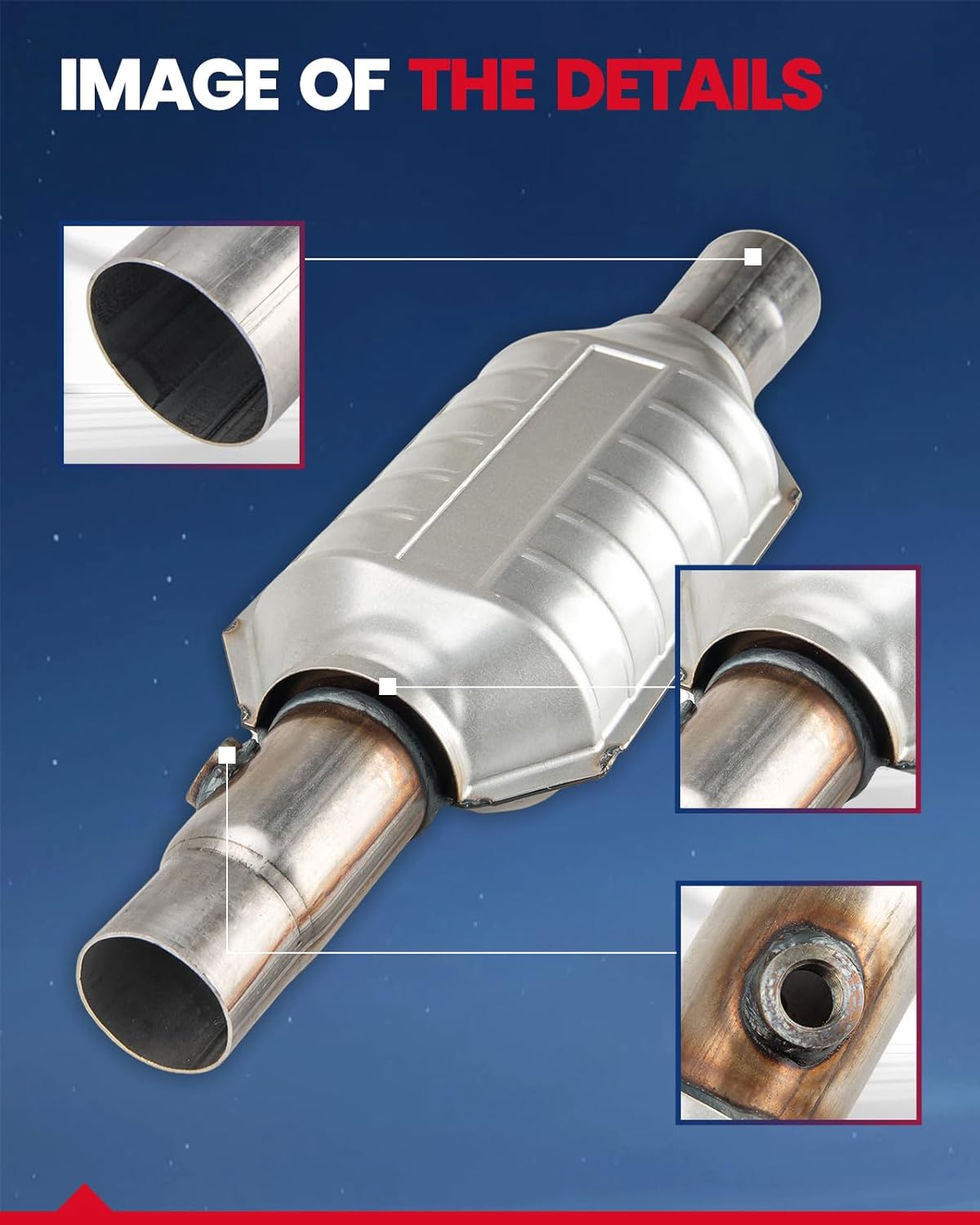 KAX 15820 Catalytic Converters Fit for Cherokee 1996-2000,Grand Cherokee 1996-1998 Stainless Steel High Flow Catalytic Convertor