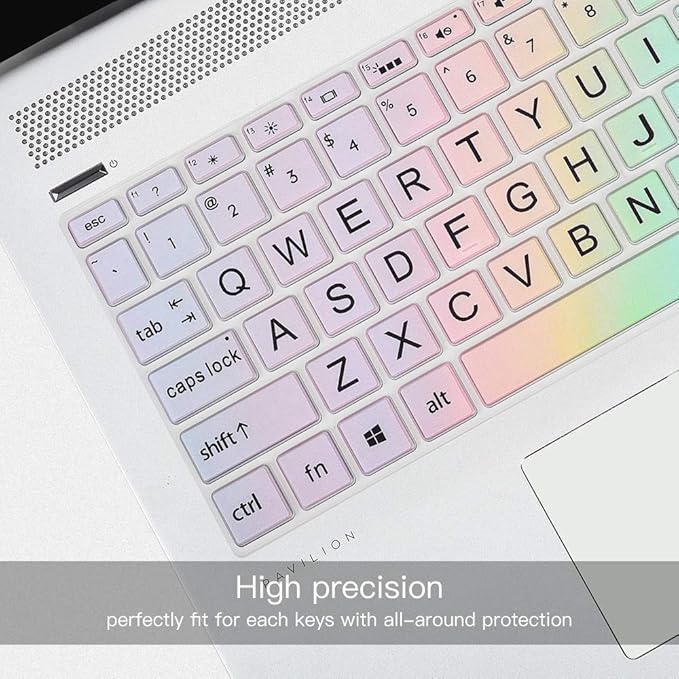 Funda Protectora de Teclado Silicona para HP 15.6" Colorido Arcoíris miniatura 3