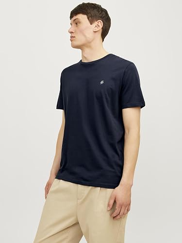 JACK & JONES Homme Jorjxj Tee Crew Neck 5mp T-shirt, Blanc., M EU - 7