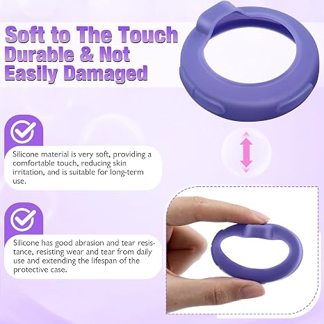 Digital Stethoscope Case Compatible with EKO CORE 500, Silicone Stethoscope Accessories for Protective Dustproof Design (Gradient Purple)