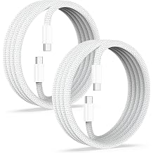 Bkduice USB C to USB C Cable 3FT for iPhone 17, 2 Pack Braided iPhone Type C Charger Cord for CarPlay Android Auto, 60W USB C to C Cable Fast Charging for Car iPhone 16 15 iPad Air Pro