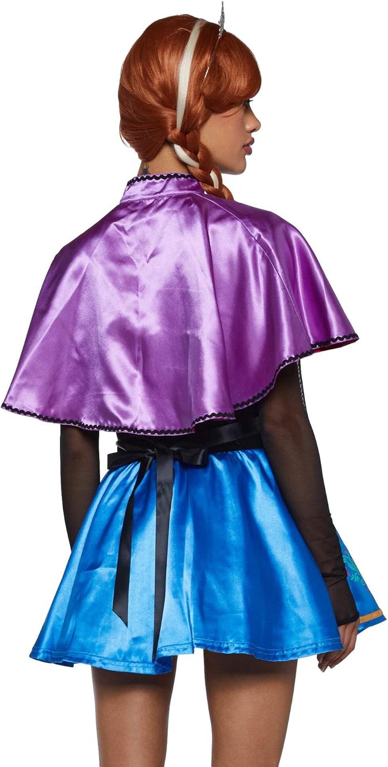 Dolls Kill Nordic Princess Costume Set by Trickz N’ Treatz – Women’s Velvet Bodice Mini Dress with Cape & Petticoat Skirt