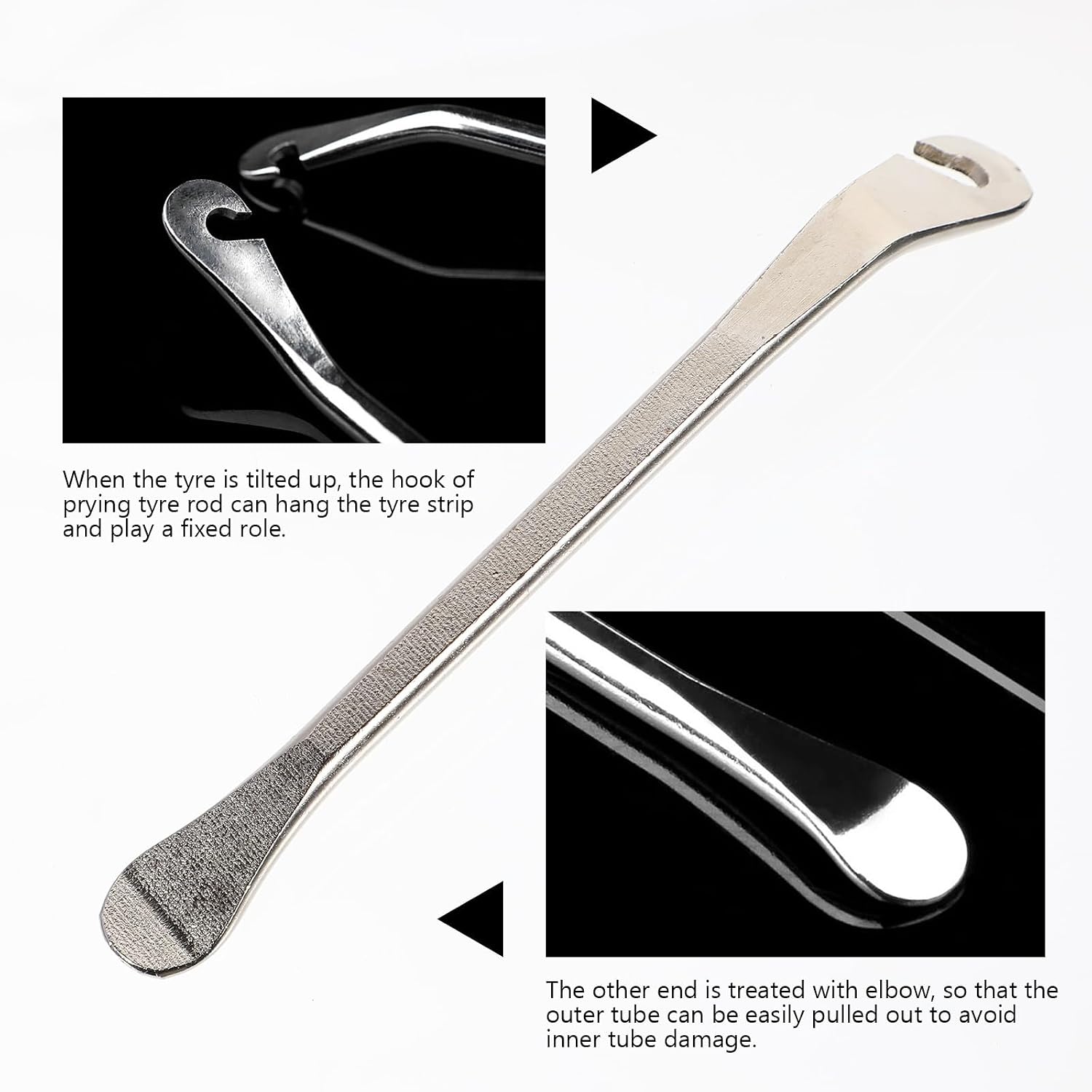 Mikinona Bike Spoke Wrench Tool Set 5pcs Steel Spoke Repair Kit with Chain Breaker and Tire Lever for Bicycle Wheel Maintenance and Rim Truing