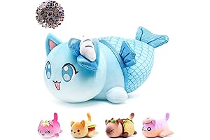 Apushmeu 61-PCS Mermaid Cat Plush Collection