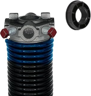 Garage Door Torsion Spring (0.283" Wire x 2" D x 37" L) with 1" Nylon Bushing | Left Hand Wound Replacement (Right Side)
