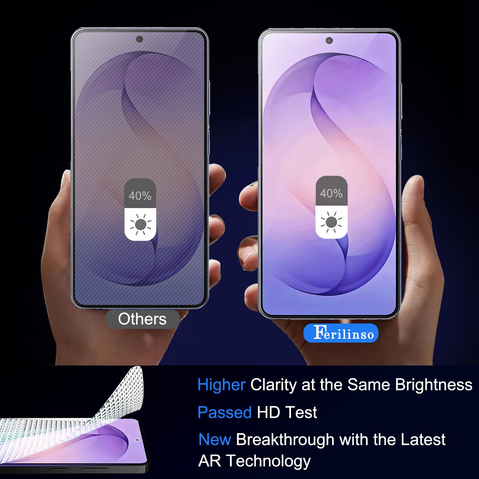 Ferilinso [Auto Dust Install] 3 Pack Screen Protector for Samsung Galaxy S26 Ultra, Military Grade Shatterproof, with 3Pack Tempered Glass Camera Lens Protector, Phone Case Friendly Accessories