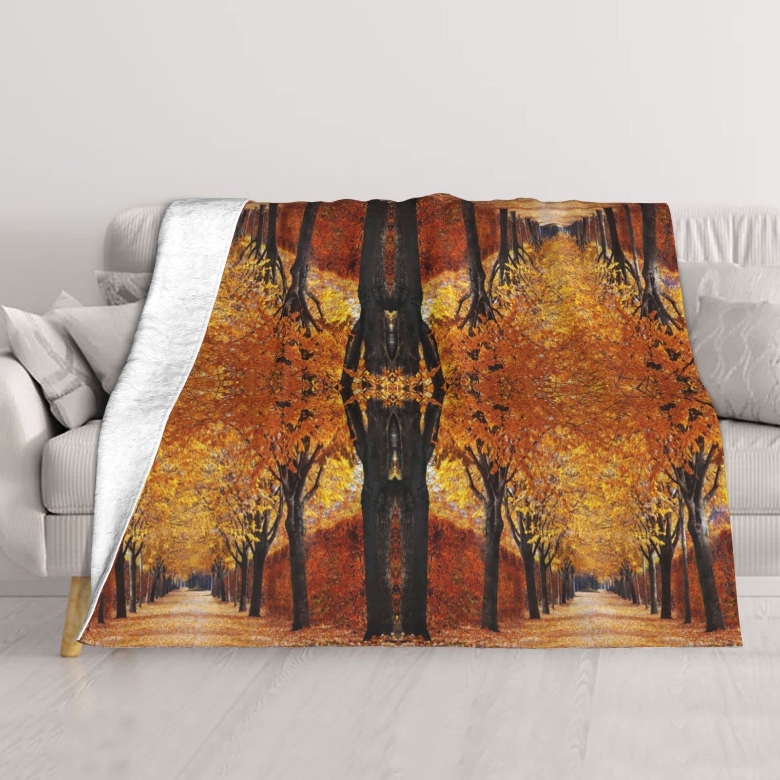 Couverture de canapé imprimée double couche et jeté de lit doux