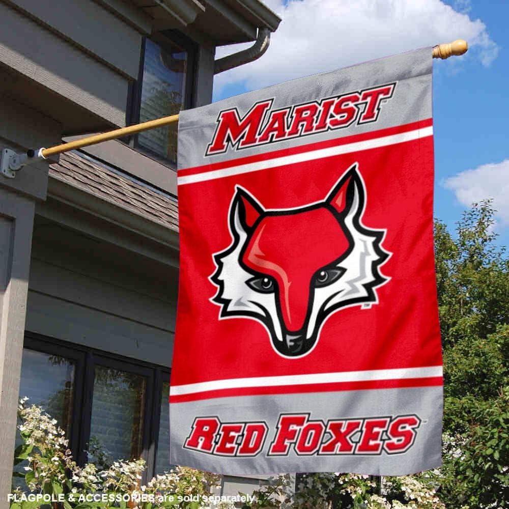 Marist Red Foxes Two Sided and Double Sided House Flag - Image 2