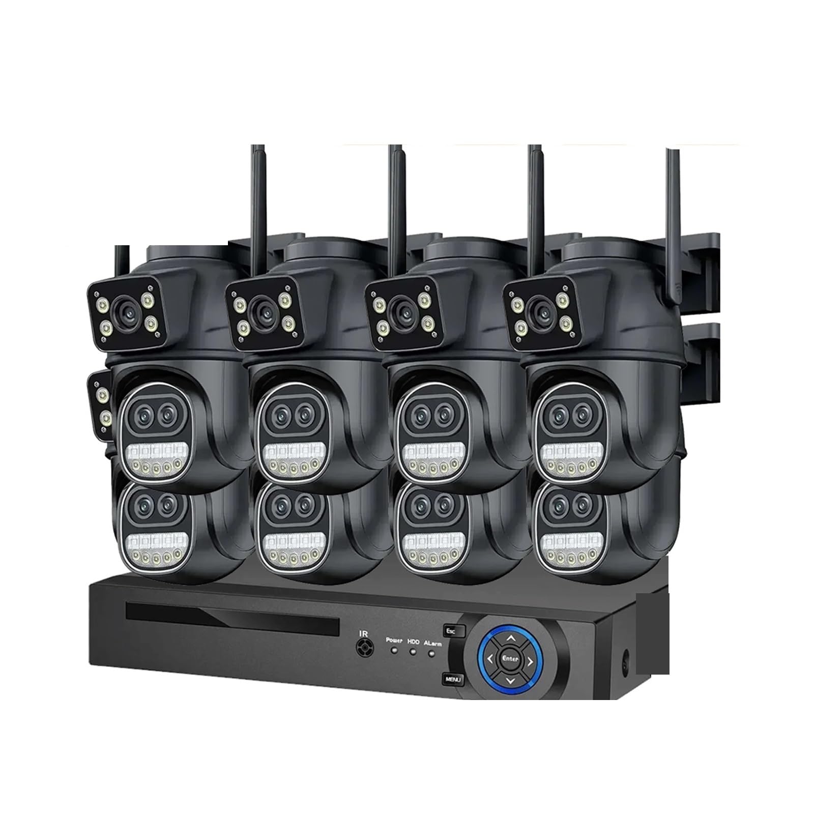 Système de vidéosurveillance Intelligent 10CH 10CH 4K POE NVR, Kit(None,4 Cameras 10CH NVR)