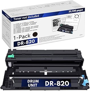 DR-820 DR820 Drum Unit 1 Pack Replacement for Brother DR 820 HL-L5200DWT HL-L5200DW HL-L6200DW MFC-L5900DW HL-L5100DN MFC-L5800DW MFC-L5700DW MFC-L6700DW Printer Black (Toner not Included)