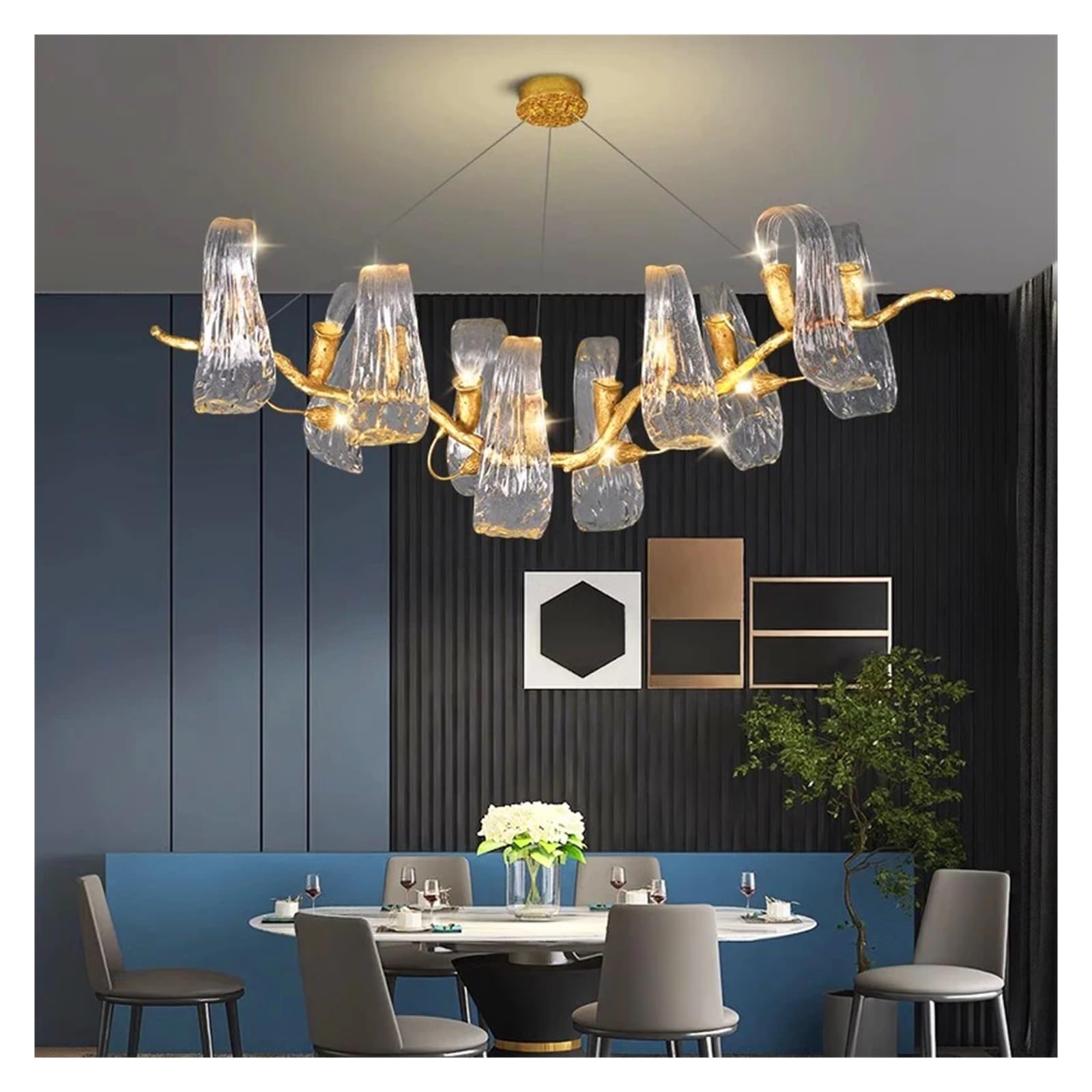 Dining Room Pendant lamp Lights Indoor Lighting Crystal lamp Hanging Lights Chandelier Lamps Compatible with Living Room Pendant