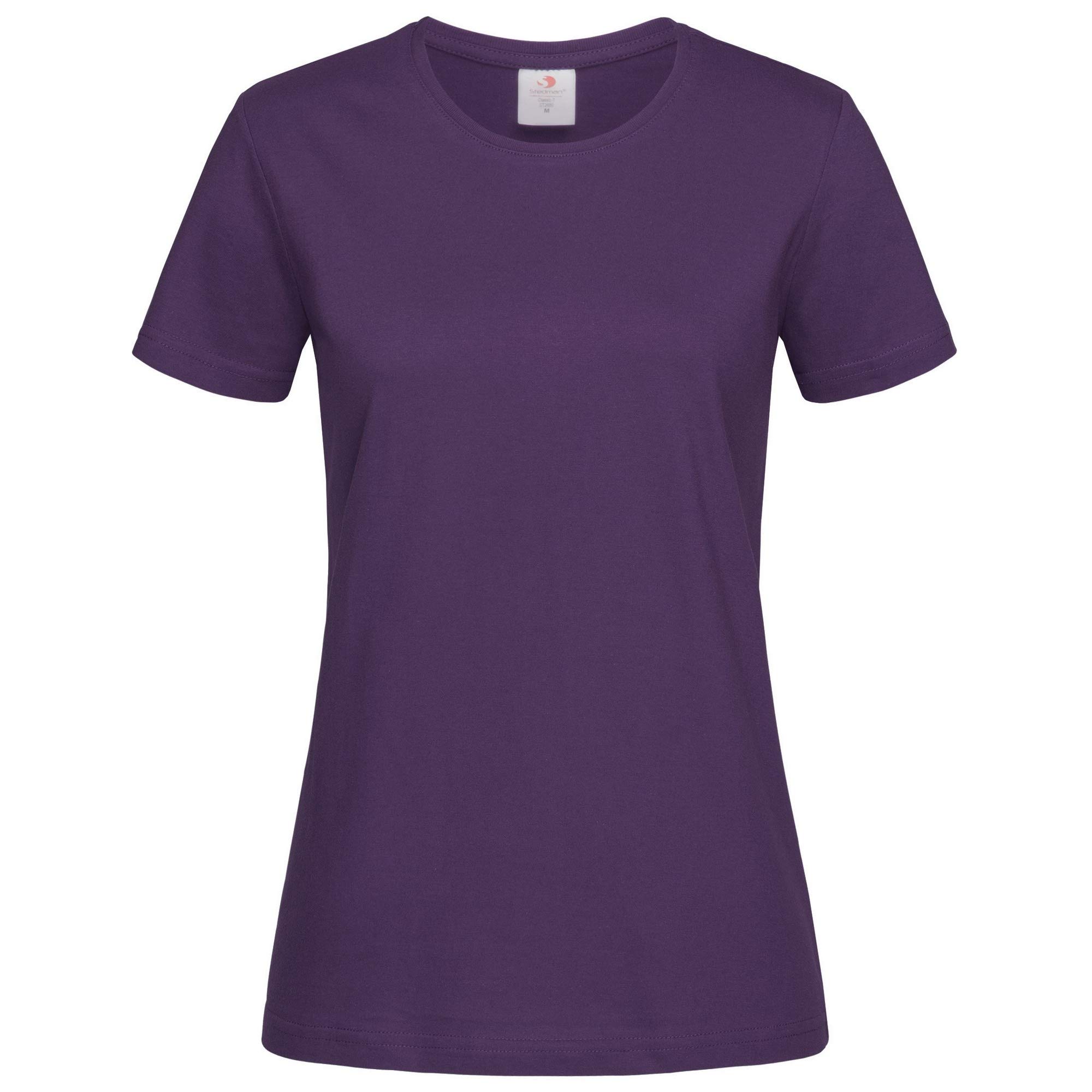 Stedman Apparel Women's Classic-T/ST2600 Regular Fit Short Sleeve T-Shirt, Purple (Deep Berry), Size 12 (Manufacturer Size:Medium)