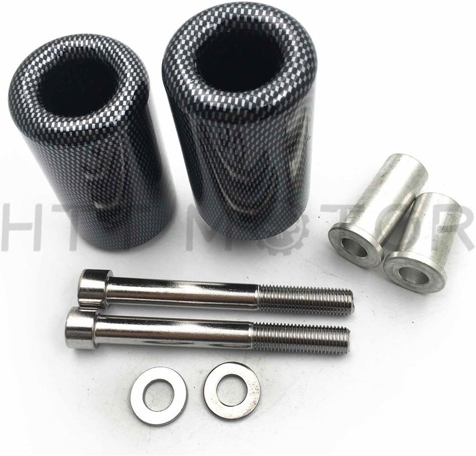 MT219-039-CN No Cut Frame Slider Crash Protector Compatible with 2007 2008 Suzuki Gsxr 1000 Gsx-R Carbon