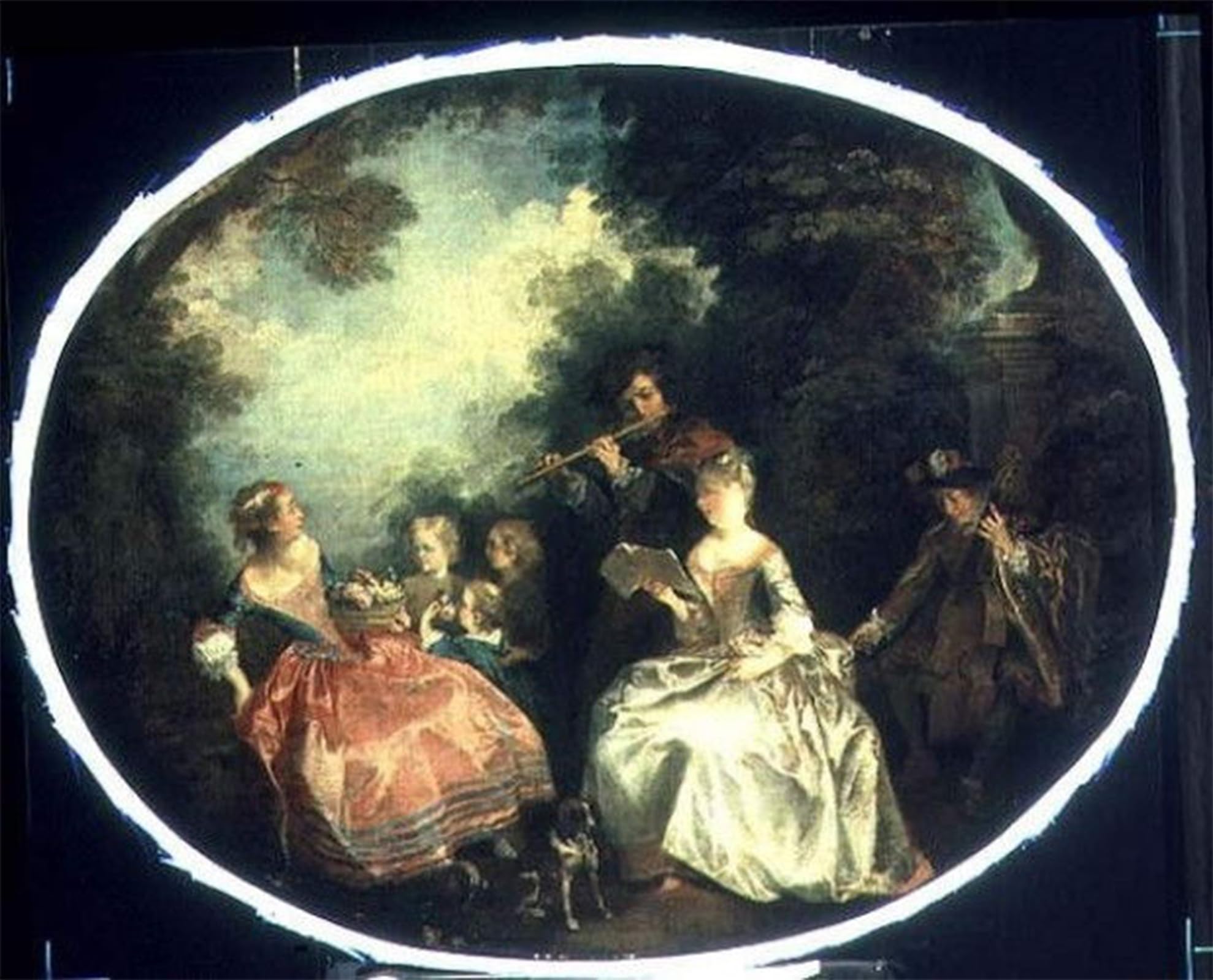 ARTXLXXBN Famous Painting Art Wall Decor Abstract Art Picture Concert in the Park by Nicolas Lancret Animal Pictures for Home Decor 60x90cm