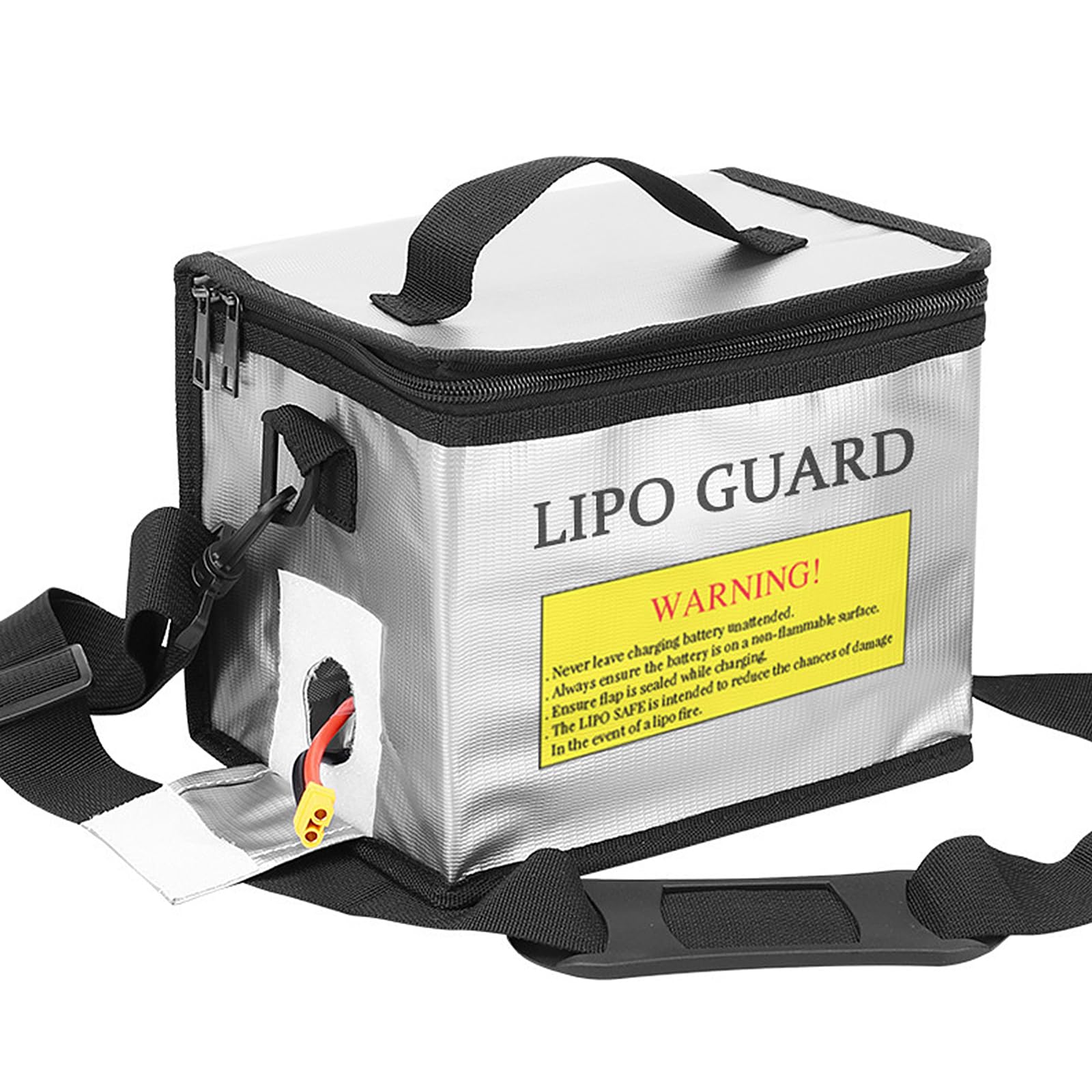 Lipo Bag Feuerfeste, Explosionssichere Akku Tasche Feuerfest, Lipotschutztaschefür Laden und Aufbewahren von Batterien(22x14,5x17cm) (Stil 2)