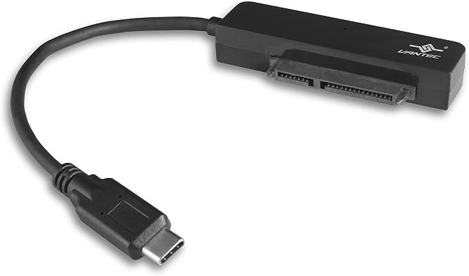 Adaptador de almacenamiento Vantec USB 3.1 Gen 2 Type-C SATA 2.5" miniatura 3