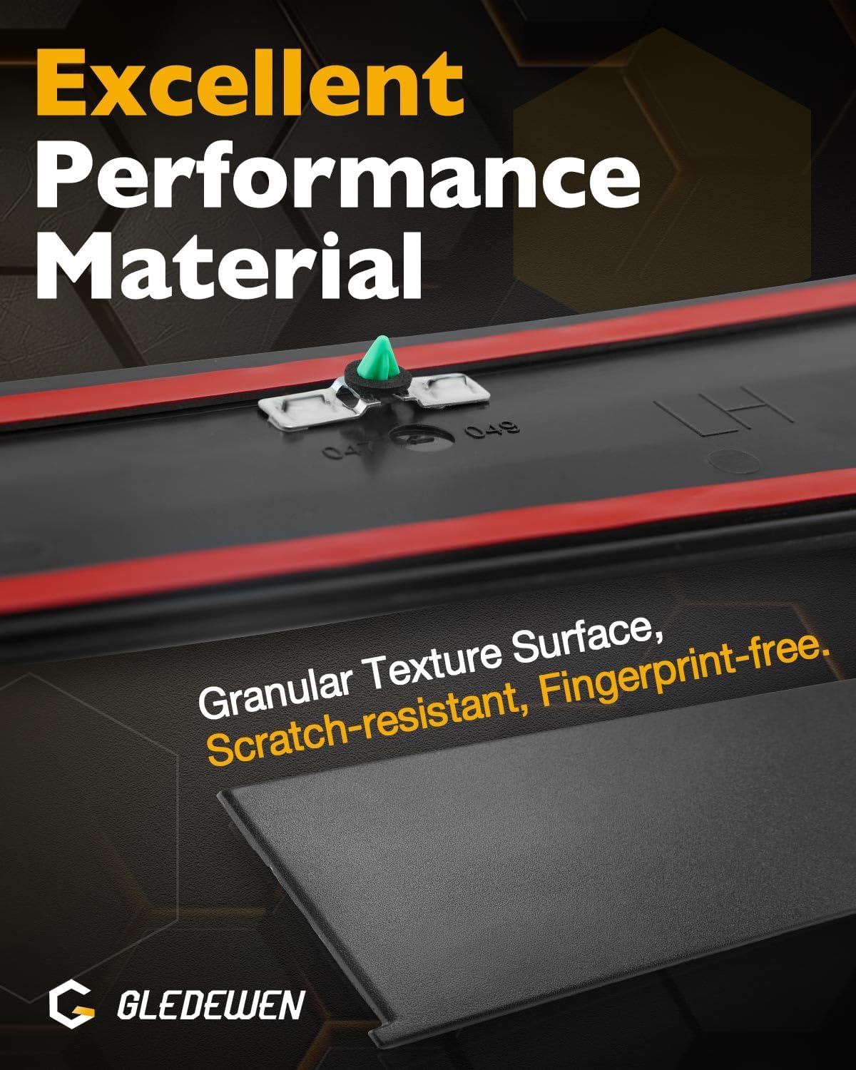 B-Pillar Trim Molding Set, Compatible with 2019-2026 Ram 1500 DT, Left Driver&Right Passenger Side, Front Door Rear Applique, LH RH Windshield Outer Moulding Kit, OE# 68292929AD 68292928AD (1 Pair)