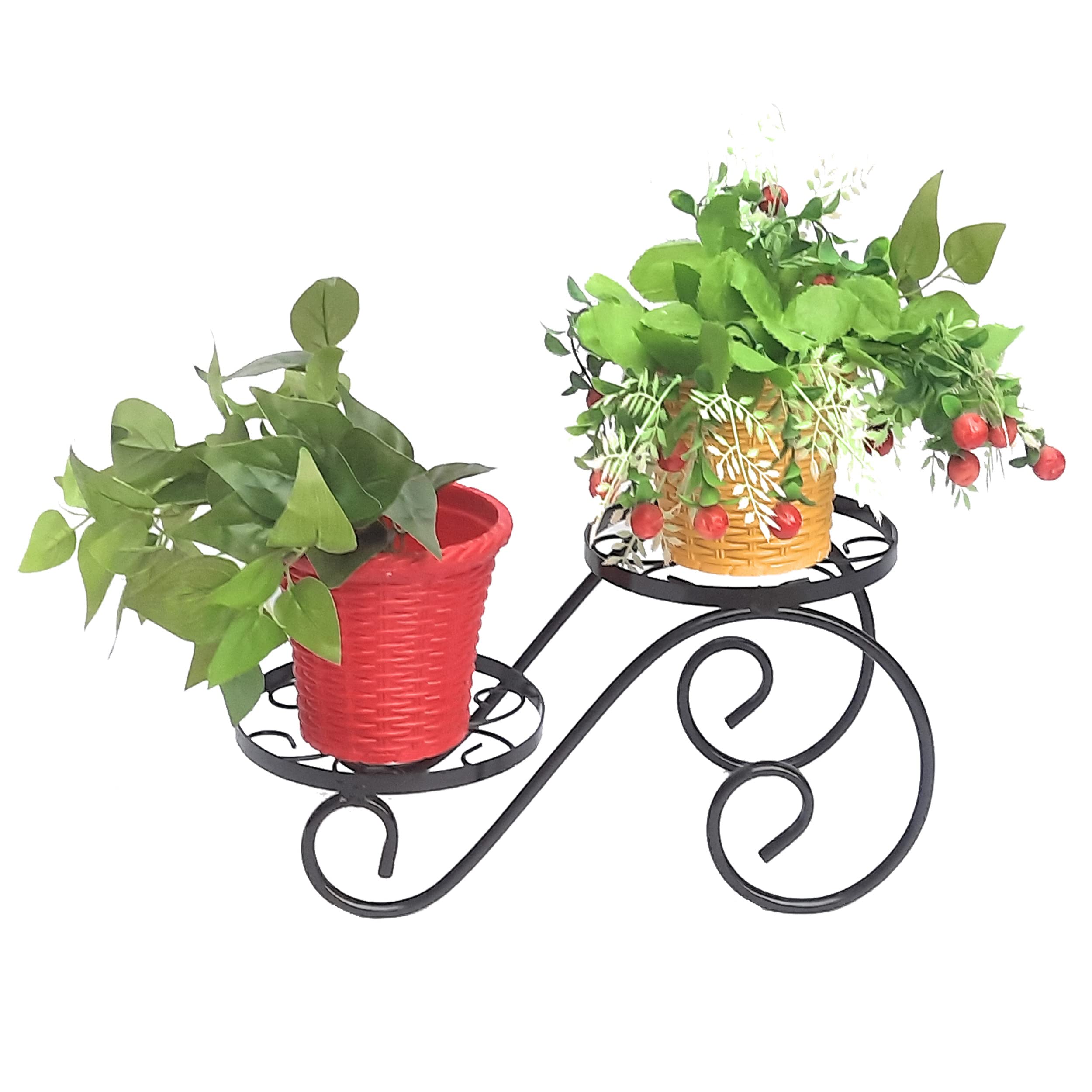 AAFIYA HANDICRAFTS Plant Stand for Indoor Floor Flower Pot Plant Holder Indoor Flower Rack Display for Flower Pot Metal Garden Container Corner Round Supports Rack (B092TLGFVJ) Amazon Price History, Amazon Price Tracker