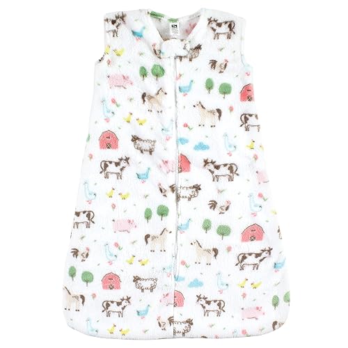 Miniatura 19 de Hudson Baby Saco de dormir de felpa unisex para bebé, saco, manta, ballena de manga larga, 12-18 meses (paquete de 2) Floral rosa básico.,Azul,