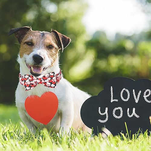 Miniatura 3 de ARING PET Collar de perro de otoño, lindo collar de perro amarillo con lazo, ajustable de algodón con hojas de otoño, pajarita con hebilla de metal