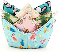 Vista 10 de Tazón de algodón para microondas acogedor, apto para microondas, soportes para tazones calientes, cuenco de sopa (A)