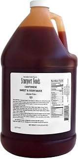 Starport Foods Cantonese Sweet & Sour Sauce - Gluten Free, Vegetarian,1 CASE (4 x 1-gallon)