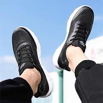 FGUUTYM Baskets Pour L'extérieur, Le Fitness, La Gym, Les Chaussures En Tissu Confortable, Chaussures Basses Souples, Chaussures Confortables, Chaussures Orthopédiques, Respirantes, En Maille