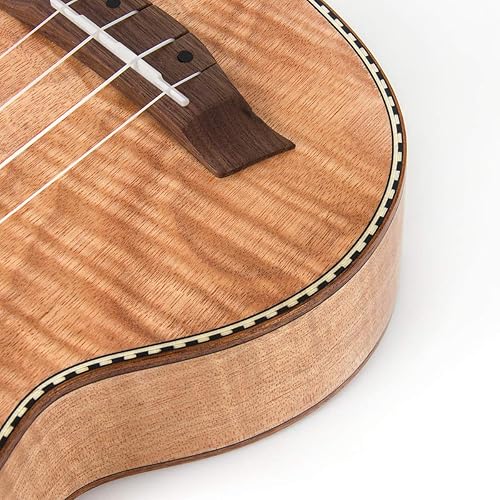 Miniatura 17 de Ukelele Kmise soprano - Ukelele profesional de caoba, Instrumento de 21 pulgadas para principiantes, Kit de iniciación de ukelele hawaiano