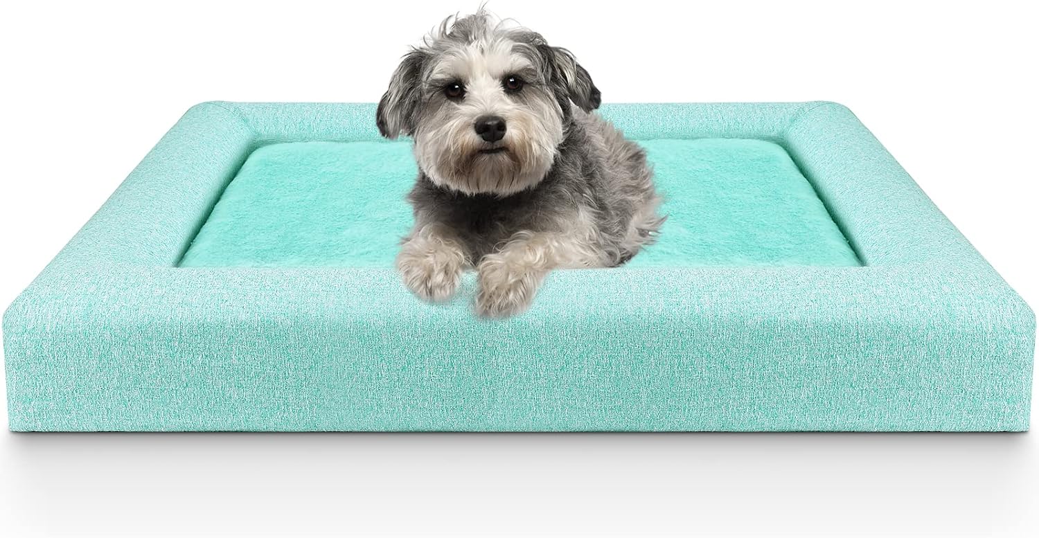 Bolux Orthopedic Dog Bed, 19"x15" Memory Foam Pet Bed for Small, Medium, Large Dogs and Cats, Comfort Sofa Dog Bed, Soft Dog Cat Kennel and Crate Bed Pads, Plush Dog Travel Bed, Multiple Sizes/Colors