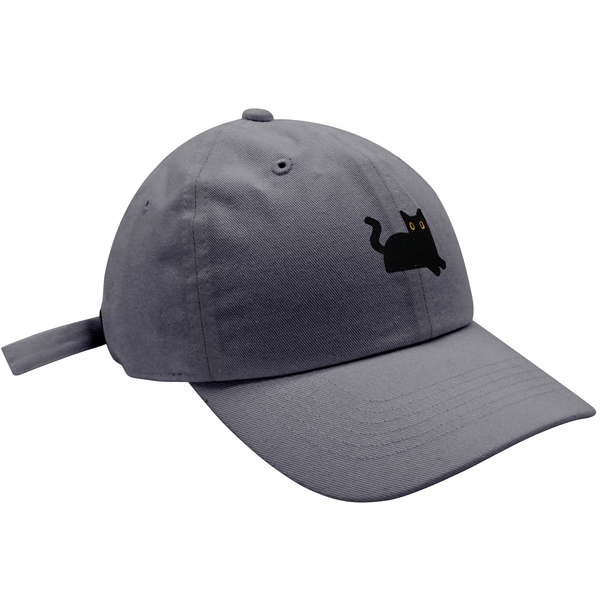 JPAK Black Cat Baseball Cap Embroidered Cotton Dad Hat - Cat Mom