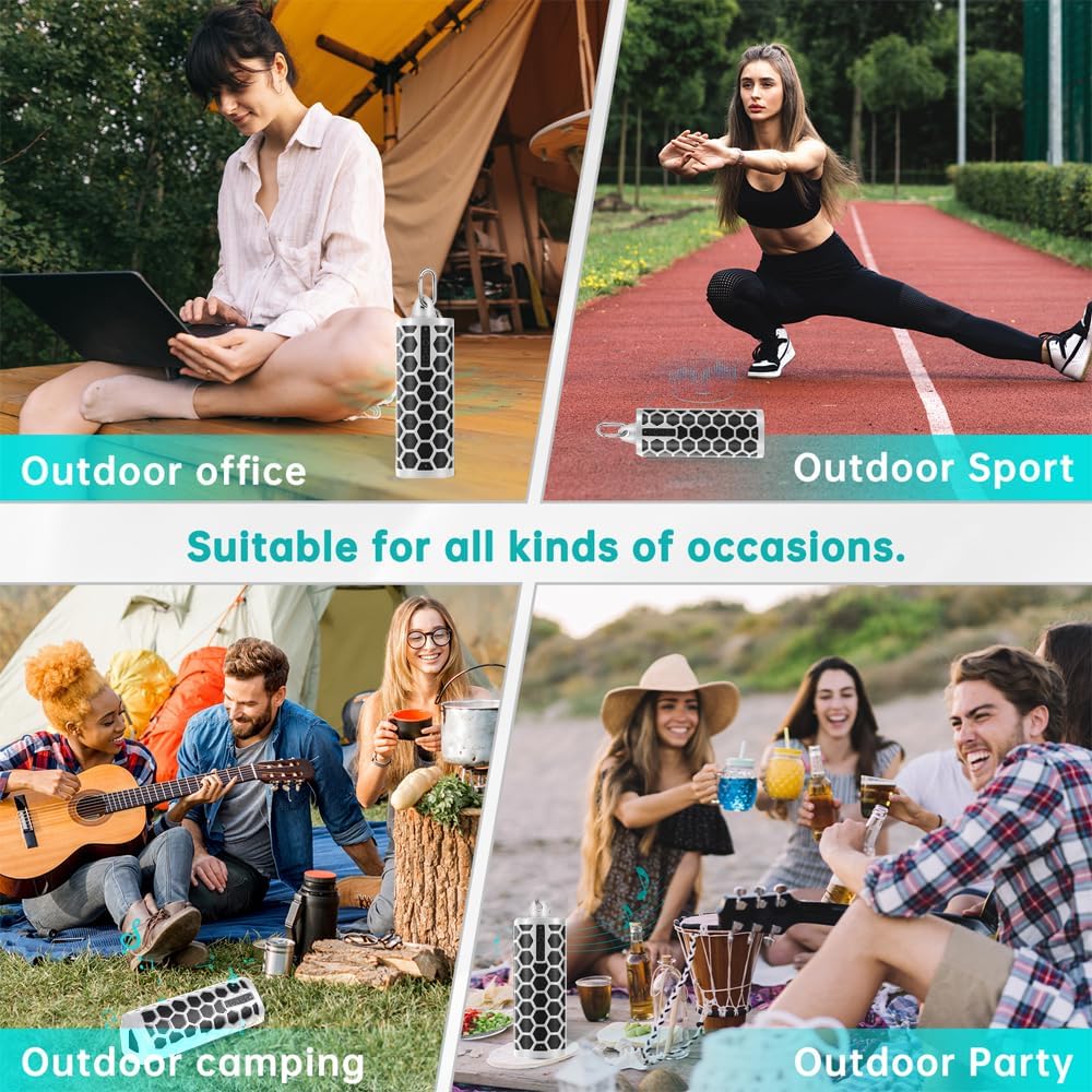 Protective Cover Carrying Silicone Case Compatible with Sonos Roam 2 / Sonos Roam Wireless Portable Bluetooth Speaker (White) - Image 7