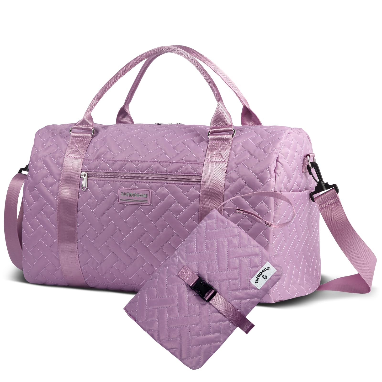 SUPROMOMI Diaper Bag Tote: Mommy Bag, Baby Bag for Boy and Girl, Mom Hospital Bag, Twins or 2 Kids Diapers Bag