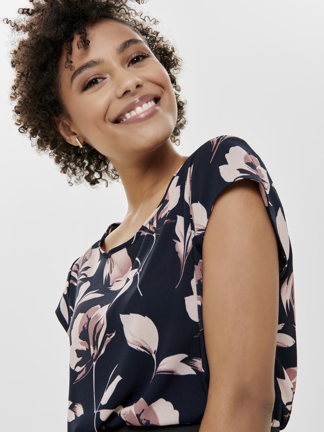 ONLY Onlvic S/S Solid Top Noos Wvn T-Shirt Donna