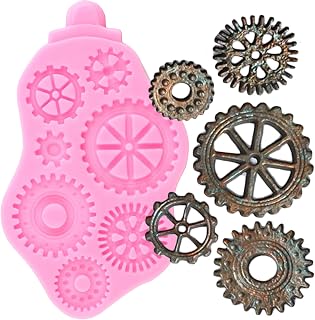 Steampunk Gear Fondant Mold For Cake Decorating Cupcake Topper Candy Chocolate Gum Paste Polymer Clay