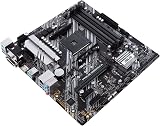 ASUS PRIME B550M-A – Carte mère AMD B550 (Ryzen AM4) au format micro ATX avec double M.2, PCIe 4.0, DDR 4400, Ethernet 1Gb, HDMI/D-Sub/DVI, USB 3.2 Gén. 2 Type-A, Aura Sync RGB - 4