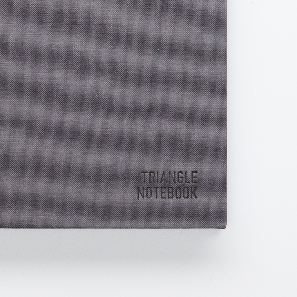 Triangle Notebook - Unique Design - Fabric Hardcover Triangle Notebook (Grey)      Unknown Binding