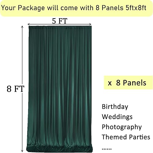 Miniatura 10 de Cortinas de fondo amarillo mostaza de 20 x 10 pies sin arrugas para fiestas, cortinas de fondo de fotos de poliéster grueso para bodas, decoración