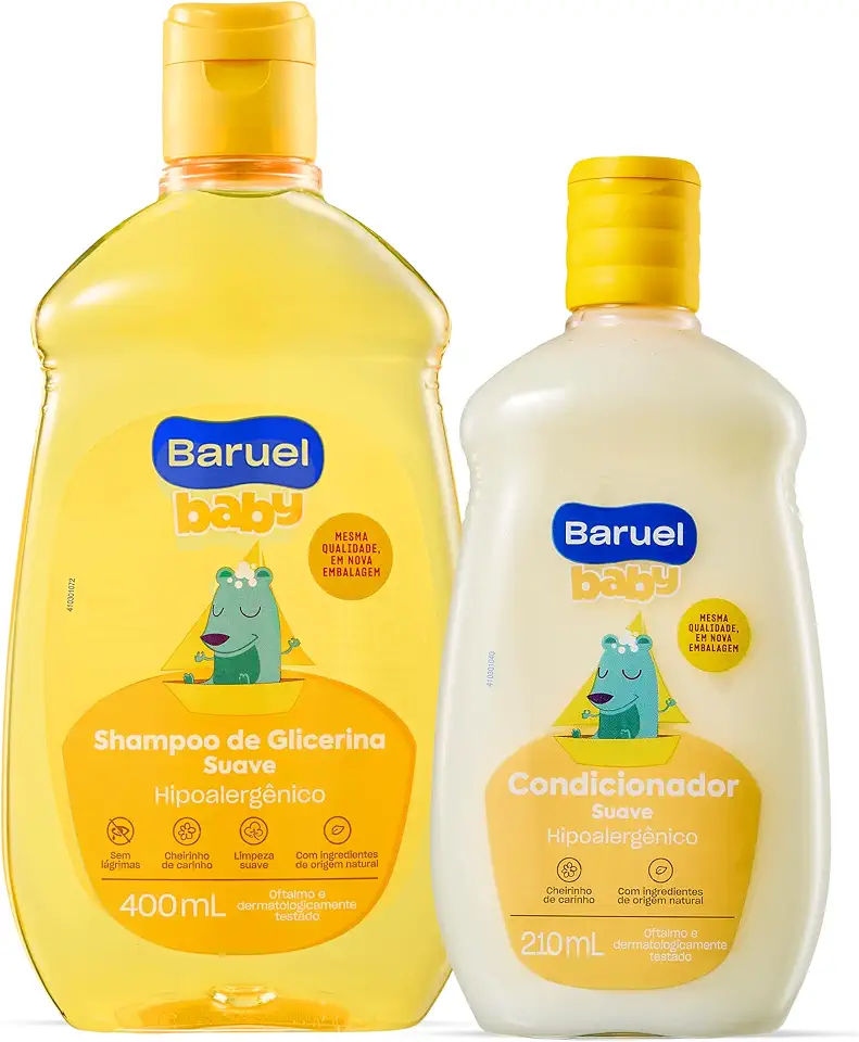 Kit Oferta Suave - Shampoo 400ml + Condicionador 210ml Baruel Baby