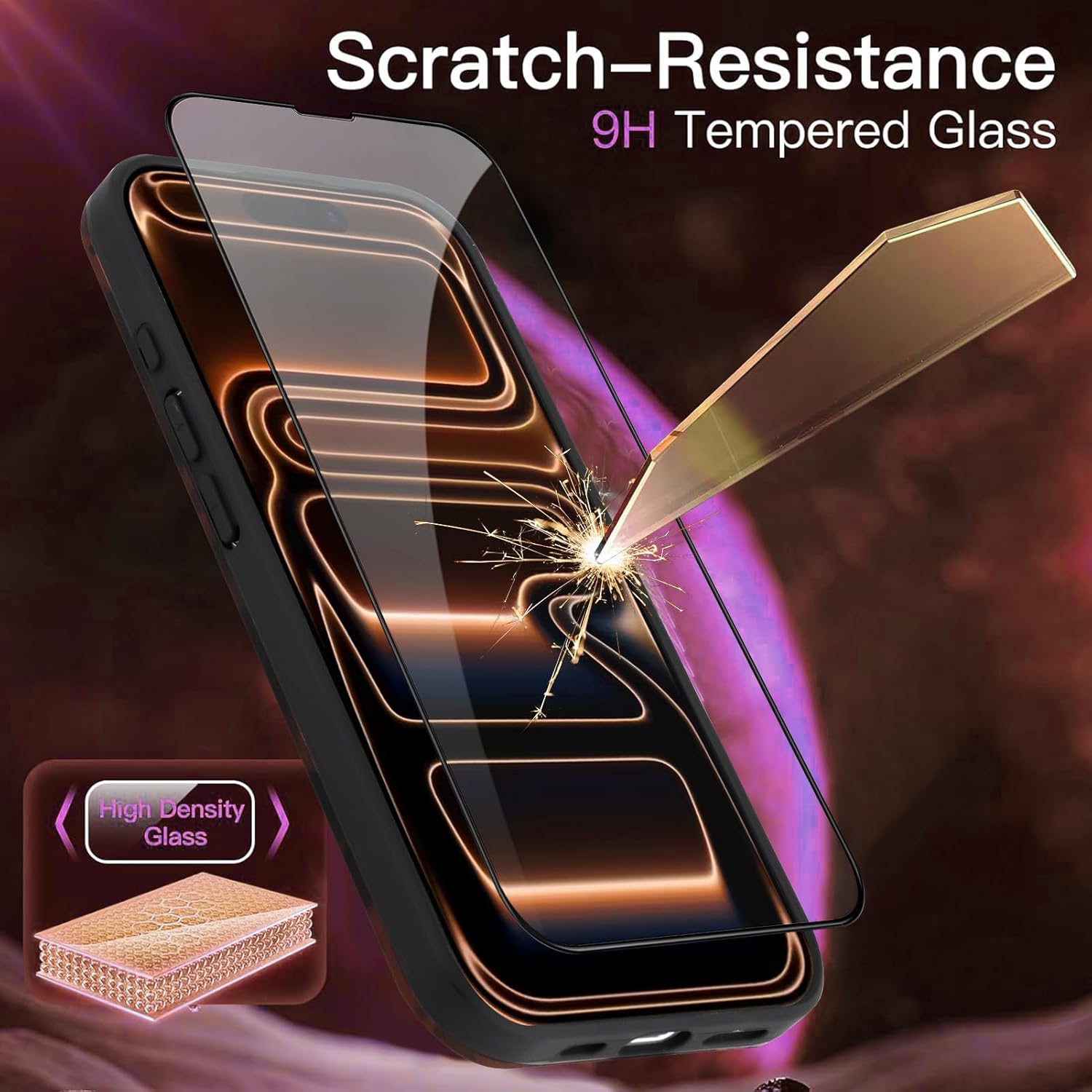 for iPhone 17 Pro Max Case, Aesthetic Tortoise Shell Leopard Pattern, Slim Shockproof Translucent Matte Brown deep Cover, Full Camera Protection with Screen Protector, Trendy Case for Women - Image 4