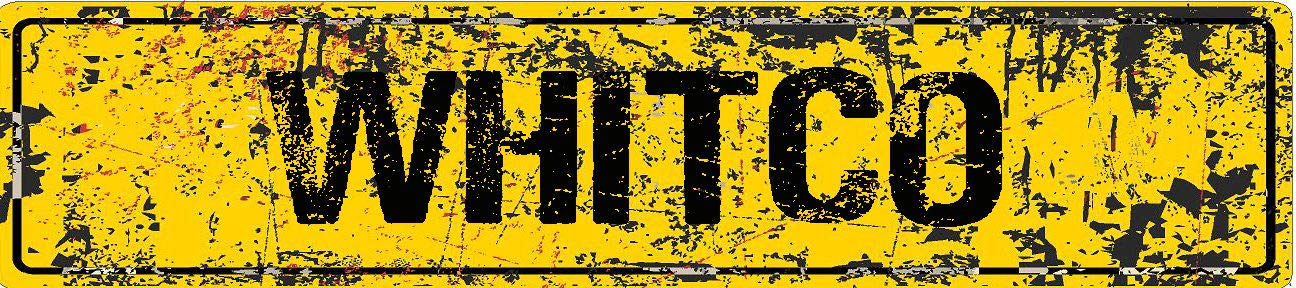 WHITCO Yellow Grunge Style Rustic Vintage Look 8" Wide Decal Bumper Sticker for use on Any Smooth Surface