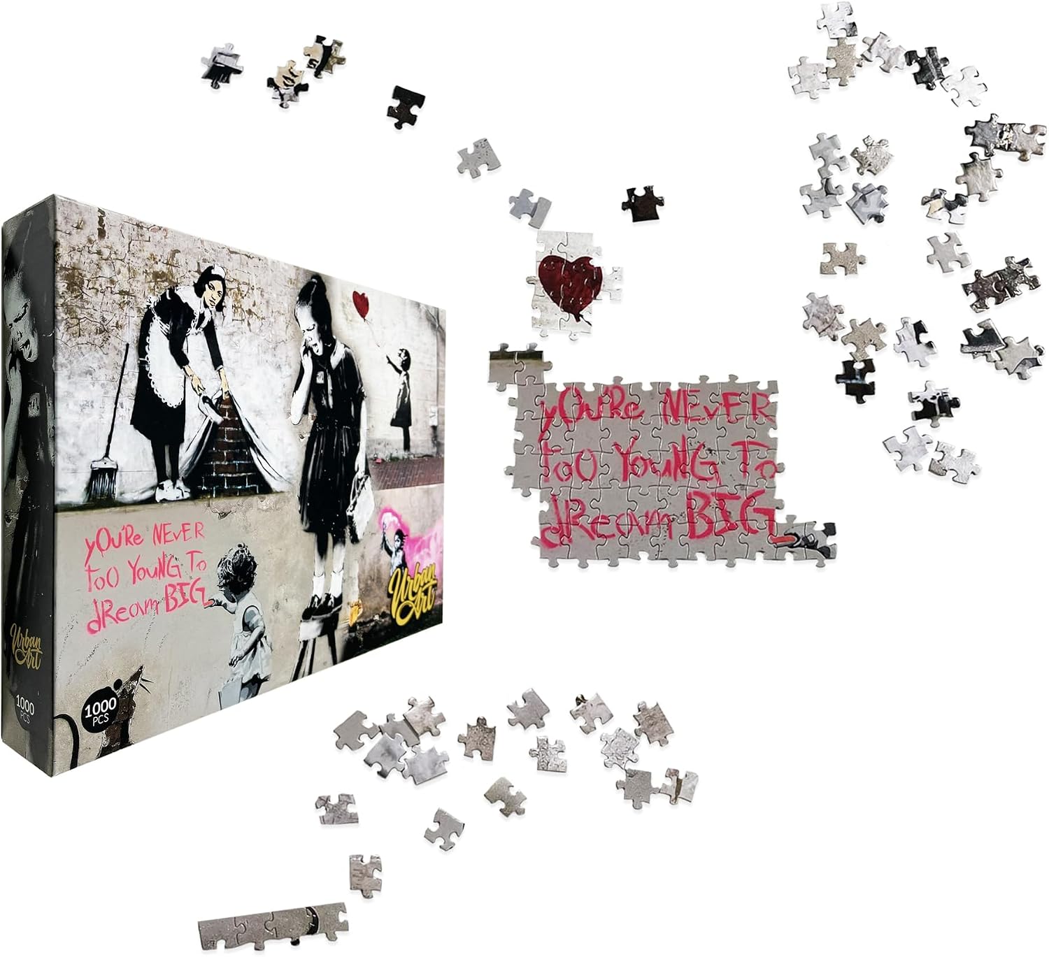 Banksy: Girl On A Stool (1000 Piece Jigsaw Puzzle)