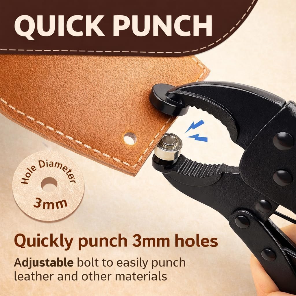 Heavy Duty Snap Fastener Kit – 210PCS Marine Grade Stainless Steel Snap Tool Set for Canvas, Boat Covers, Awnings, Fabric, Tents – Rustproof, Easy Installation, All-in-One Fastener Repair Kit-Blue